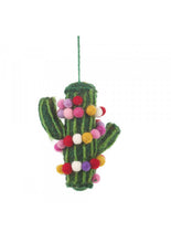 Load image into Gallery viewer, Set of 3 Totem Pole Cactus Hanging Decorations – Fair Trade & Eco Friendly