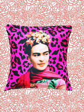 Load image into Gallery viewer, Frida Kahlo Cushion Cover 48x48 cm – MexiPop Art by Wajiro Dream | Mexican Artist Throw Pillow
