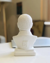 Load image into Gallery viewer, Winston Churchill White Alabaster &amp; Plaster Bust – 20cm Handmade Statue

