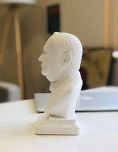 Load image into Gallery viewer, Winston Churchill White Alabaster &amp; Plaster Bust – 20cm Handmade Statue
