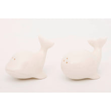 Load image into Gallery viewer, Whale Salt and Pepper Shakers – Ceramic Kitchen Table Set 7 cm
