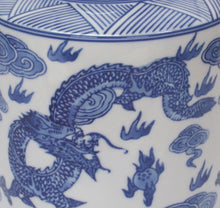 Load image into Gallery viewer, Porcelain Dragon Tea Caddy – Blue &amp; White Storage Jar | 2.9L with Airtight Seal
