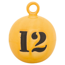 Load image into Gallery viewer, Set of 2 Ceramic Buoys Green and Yellow H22cm Maritime Decor
