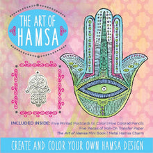 Load image into Gallery viewer, Set of 4 Art of Hamsa Creative Kits – Books, Charm &amp; Craft Supplies
