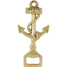 Load image into Gallery viewer, Anchor Design Metal Bottle Opener – Quirky Nautical Gift – Golden Finish
