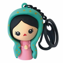 Load image into Gallery viewer, 3D Our Lady of Guadalupe PVC Keyring – Imported from Mexico
