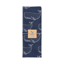 Load image into Gallery viewer, Set of 6 Whale Cotton Kitchen Cloths – 100% Cotton Tea Towels 50 x 70 cm
