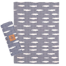 Load image into Gallery viewer, Set of 6 Grey Whale Cotton Kitchen Cloths – 100% Cotton Tea Towels 50 x 70 cm
