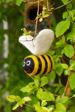 Load image into Gallery viewer, Bumblebee Hanging Decoration – Fair Trade &amp; Eco Friendly Felt Ornament
