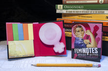 Load image into Gallery viewer, Feminotes Sticky Notes Booklet – 100+ Die-Cut Notes
