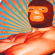 Load image into Gallery viewer, Mexican Wrestling Lucha Libre Colourful Apron – Wajiro Dream MexiPop Art Design

