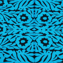 Load image into Gallery viewer, Mexican Oaxaca Embroidery Design Apron – Blue | MexiPop Art by Wajiro Dream
