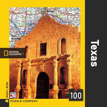 Load image into Gallery viewer, Texas Mini Puzzle – 100 Pieces | National Geographic Map | Made in USA | Educational Gift
