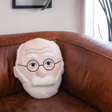 Load image into Gallery viewer, Freud Stuffed Portrait Cushion – Quirky Psychoanalyst Home Décor
