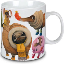 Load image into Gallery viewer, Set of 4 “Baby It&#39;s Cold Outside” Coffee Mugs – New Yorker Porcelain 15oZ
