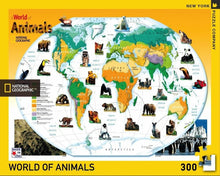 Load image into Gallery viewer, New York Puzzle Company – 300-Piece National Geographic Jigsaw – World of Animals
