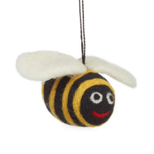 Load image into Gallery viewer, Bumblebee Hanging Decoration – Fair Trade &amp; Eco Friendly Felt Ornament
