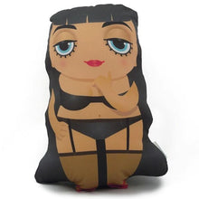 Load image into Gallery viewer, Betty Page Pin-Up Doll Cushion – The Tukis Handmade Soft Figure 28cm
