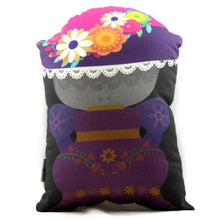 Load image into Gallery viewer, Catrina Cushion Doll – Día de Muertos Inspired Soft Toy 28cm
