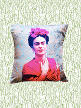 Load image into Gallery viewer, Frida Kahlo Cushion Cover 48 x 48 cm – MexiPop Art Design by Wajiro Dream – Handmade in Mexico
