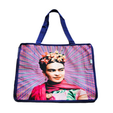 Load image into Gallery viewer, Mexican Frida Grocery Bag – Colour Rays by Wajiro Dream (MexiPop Art)
