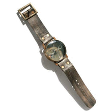 Load image into Gallery viewer, Compass on Leather Watch Strap – Royal Navy Style – Fair Trade Handmade Gift
