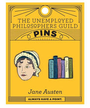 Load image into Gallery viewer, Jane Austen Enamel Pins – Literary Gift Set by The Unemployed Philosophers Guild
