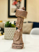 Load image into Gallery viewer, Set of 3 Moai with Pukao Statues – Easter Island Inspired Décor
