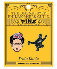 Load image into Gallery viewer, Frida Kahlo &amp; Monkey Enamel Pins – The Unemployed Philosophers Guild
