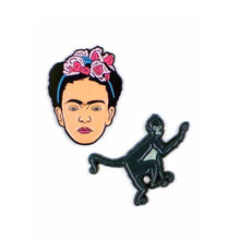 Load image into Gallery viewer, Frida Kahlo &amp; Monkey Enamel Pins – The Unemployed Philosophers Guild
