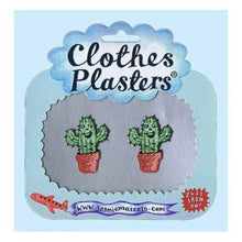 Load image into Gallery viewer, Pair of Mexican Cactus Clothes Plasters – Embroidered Iron-On Fabric Patches

