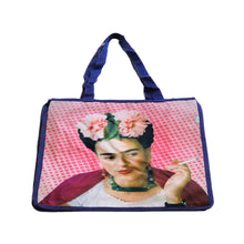 Load image into Gallery viewer, Frida Kahlo Grocery Bag by Wajiro Dream – Mexican Handmade Tote
