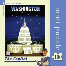 Load image into Gallery viewer, The Capitol Mini Jigsaw Puzzle – 100 Pieces American Airlines Poster
