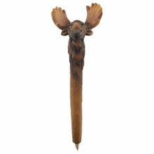 Load image into Gallery viewer, Set of 3 Moose Head Pens – Fun Novelty Stationery Black Ink

