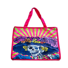 Load image into Gallery viewer, Mexican Catrina Grocery Bag Wajiro Dream – Mexipop Art Tote 36x36cm
