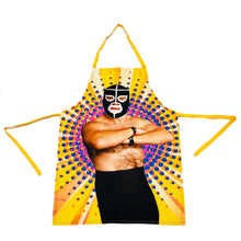Load image into Gallery viewer, Mexican Wrestling Lucha Libre Colourful Apron – Wajiro Dream MexiPop Art
