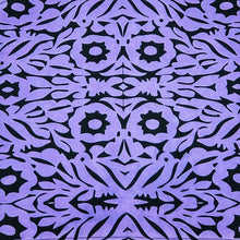 Load image into Gallery viewer, Mexican Oaxaca Embroidery Design Apron – Purple | MexiPop Art by Wajiro Dream
