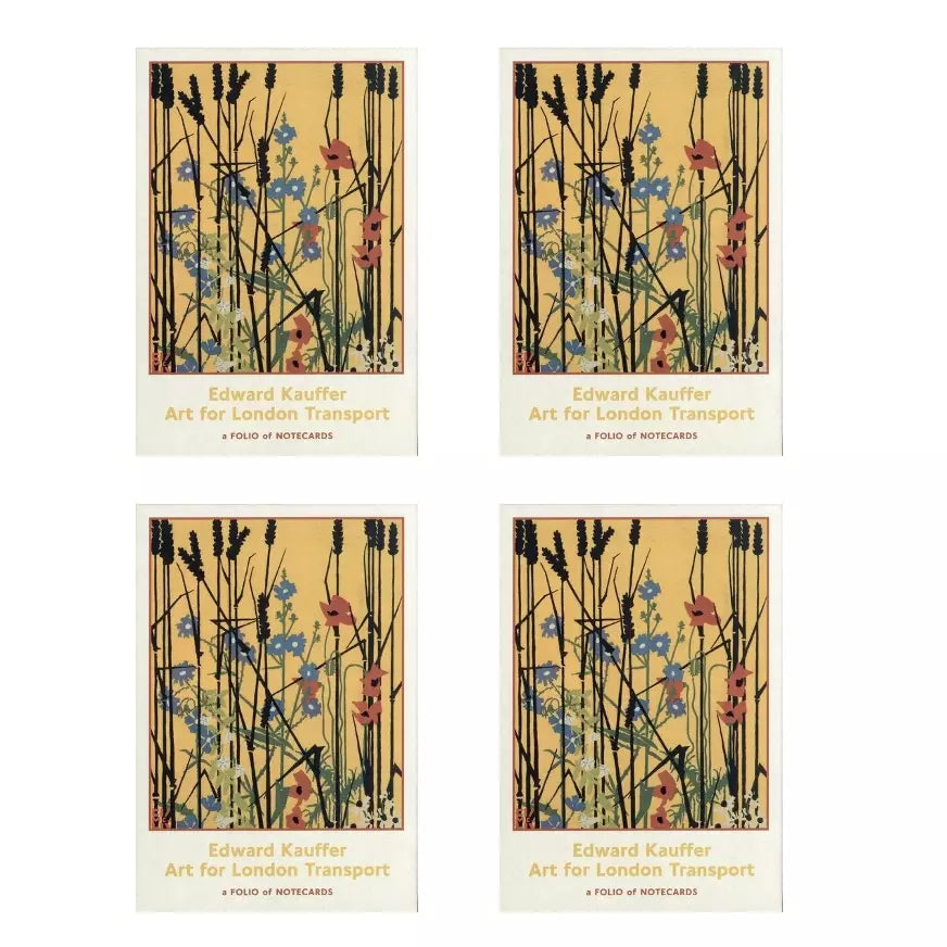 Set of 4  Books: Art for London Transport a Folio of Notecards - Edward Kauffer