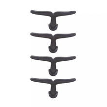 Load image into Gallery viewer, Set of 4 Cast-Iron Whale Tail Coat Hooks – Nautical Wall Decor
