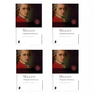 Set of 4 Books Mozart: A Bibliographical Kaleidoscope by Detmar Huchting (Hardback, 2006) 80 Pages + CD