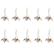 Load image into Gallery viewer, Nautical Garland with 5 Colourful Fishing Cork Floats – Set of 10 – Coastal Home Décor
