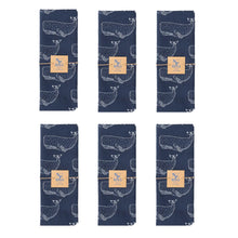 Load image into Gallery viewer, Set of 6 Whale Cotton Kitchen Cloths – 100% Cotton Tea Towels 50 x 70 cm
