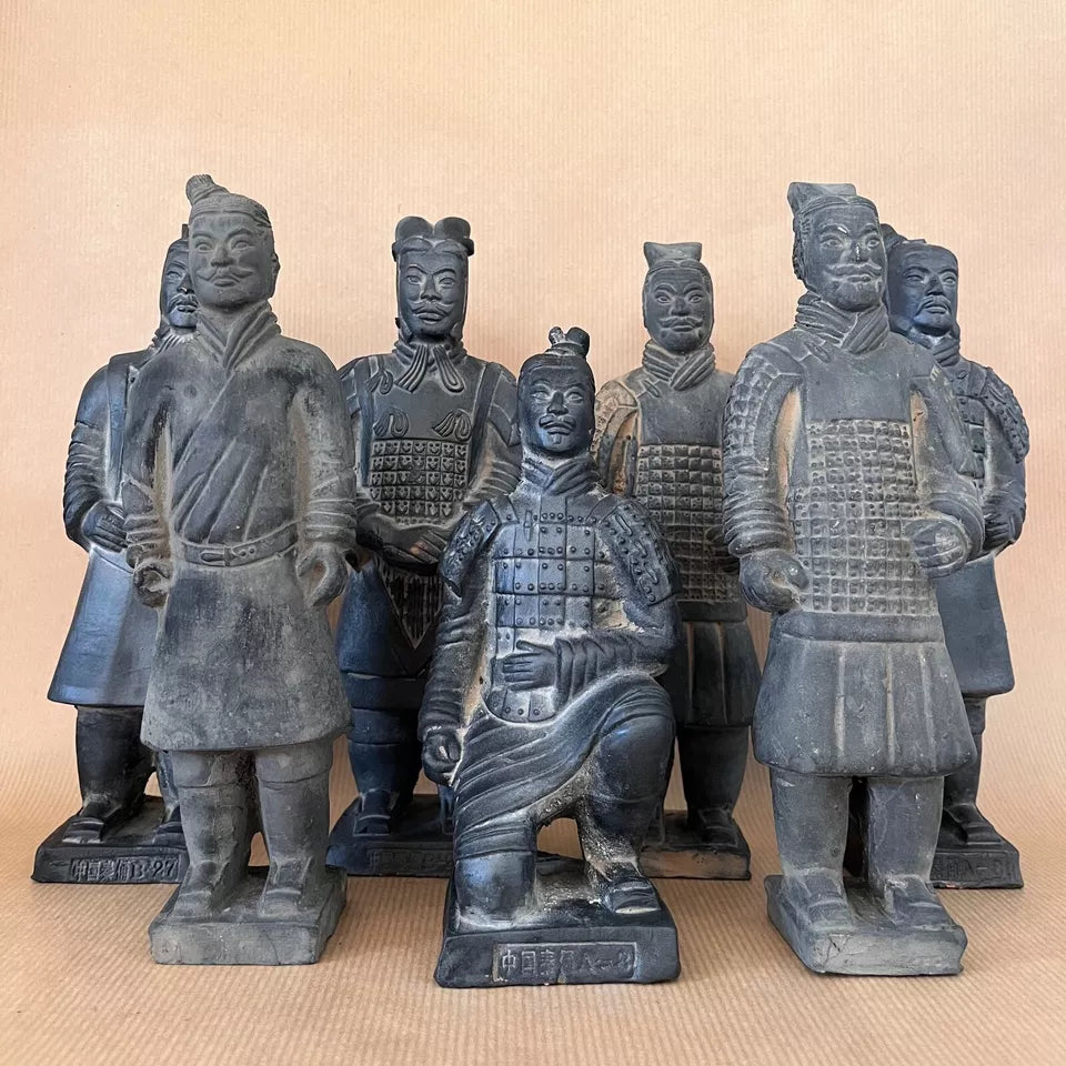 Set of 7 Terracotta Xian Warriors Ornaments