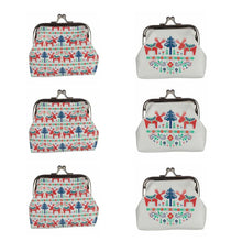 Load image into Gallery viewer, Set of 6 Scandic Tic Tac Coin Purses – Nordic Design
