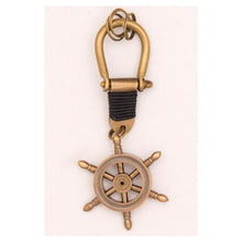 Load image into Gallery viewer, Ship&#39;s Wheel Key Ring
