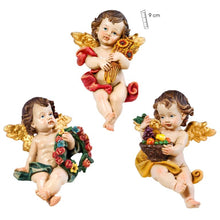 Load image into Gallery viewer, Set of 3 Angels Figurines Shelf Sitting Resin 9cm
