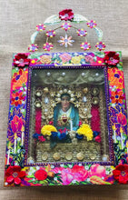 Load and play video in Gallery viewer, Our Lady of Sorrows Altar 50cm - Mexican Handmade Folk Art
