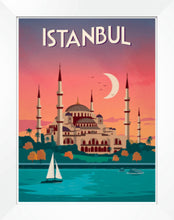 Load image into Gallery viewer, Istanbul Vintage Travel Poster A4. Home Art decor

