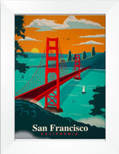 Load image into Gallery viewer, San Francisco Travel Vintage Poster A4. Art Home Decor
