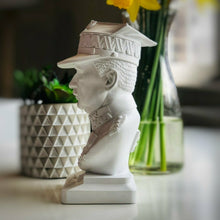 Load image into Gallery viewer, Władysław Sikorski White Handmade Alabaster and Plaster Bust Home Decor Art H20cm
